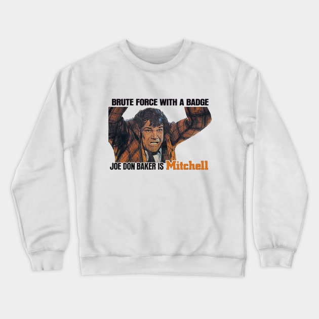 Mitchell Movie Poster Crewneck Sweatshirt by MovieFunTime